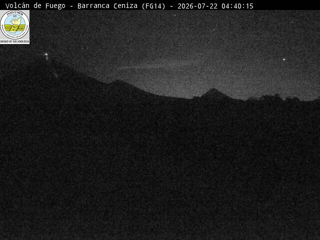 Cámara Volcán de Fuego Barranca Ceniza